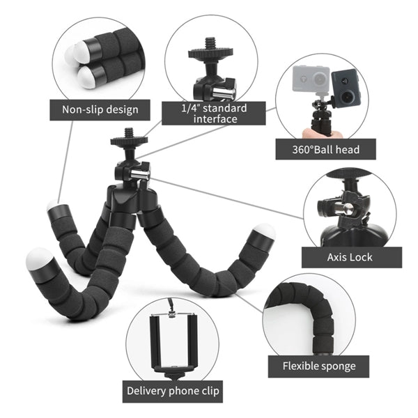 Portable Adjustable Phone Tripod Camera Stand Holder