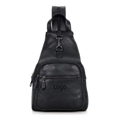 Genuine Leather Sling Backpack