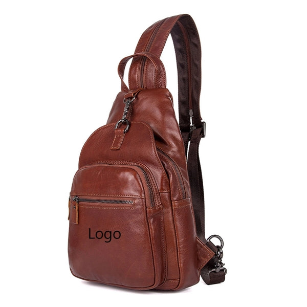 Genuine Leather Sling Backpack