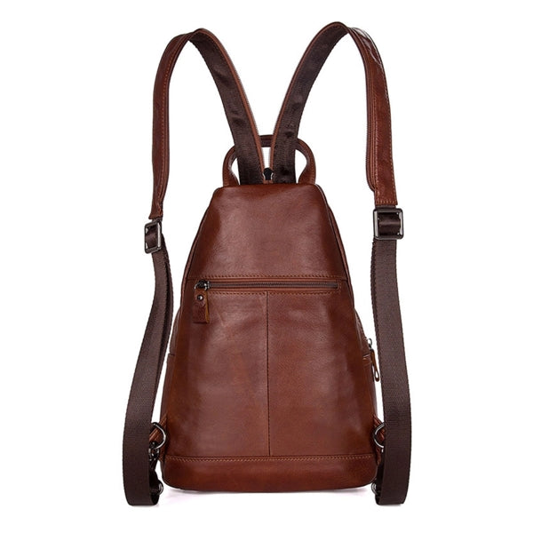 Genuine Leather Sling Backpack