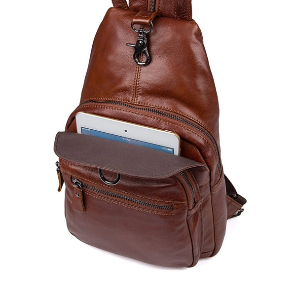 Genuine Leather Sling Backpack
