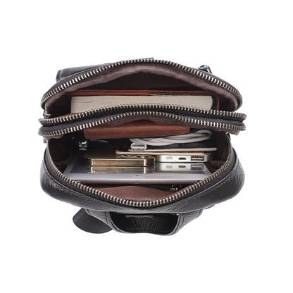 Leather Sling Backpack