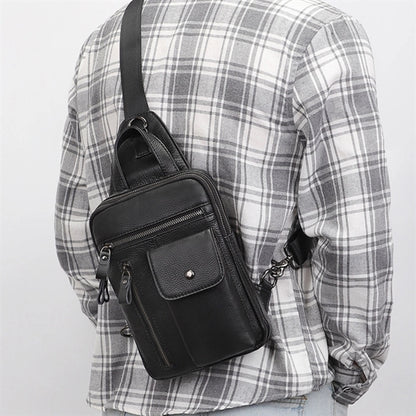 Leather Sling Backpack
