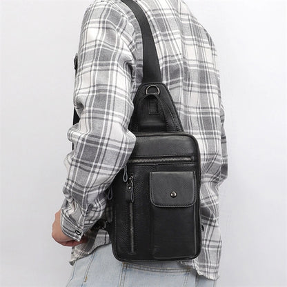 Leather Sling Backpack