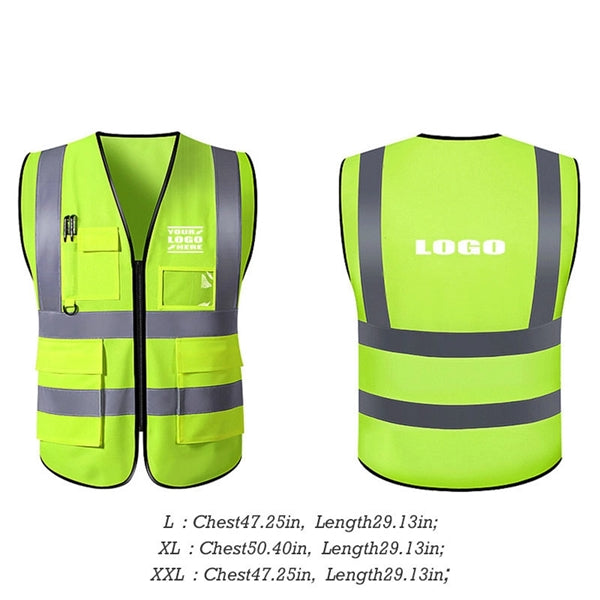 Reflective Vests With 4 Pockets