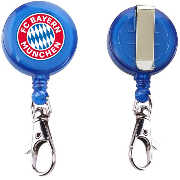 Transparent Round Badge Reels w/ Lobster Claw & Belt Clip