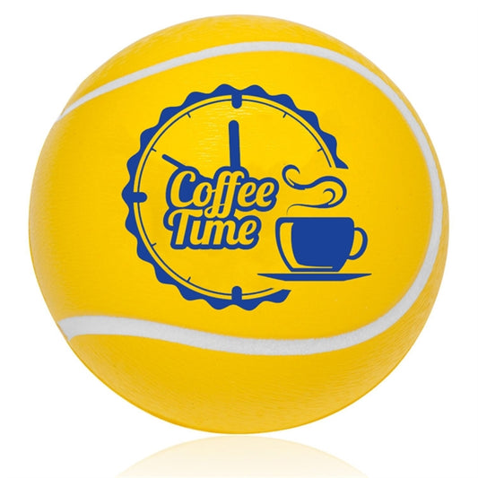 Tennis Ball Shaped Stress Reliver w/ Custom Imprint