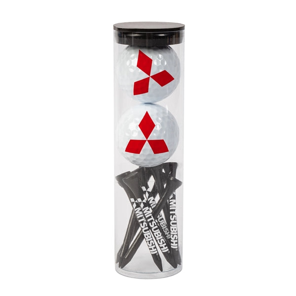2 Golf Balls with Tees  in Tube