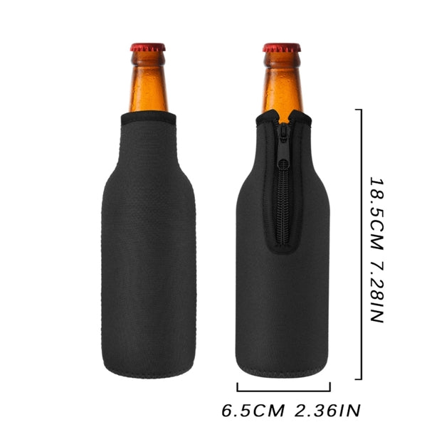 Neoprene Bottle Sleeve With Zipper