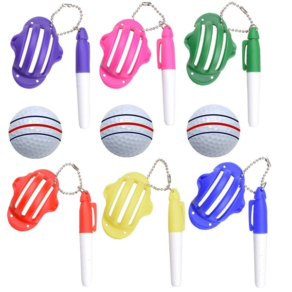Golf Ball Liner Keychain
