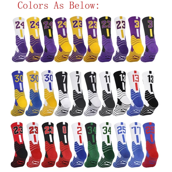 Athletic Sports Crew Socks With 3D Ankle Protection