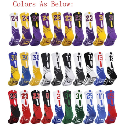 Athletic Sports Crew Socks With 3D Ankle Protection