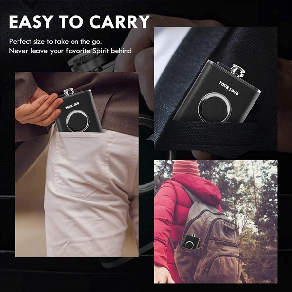 Whiskey Hip Flask With Collapsible Shot Glass & Funnel