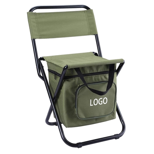 Foldable Camping Chair With Cooler Bag