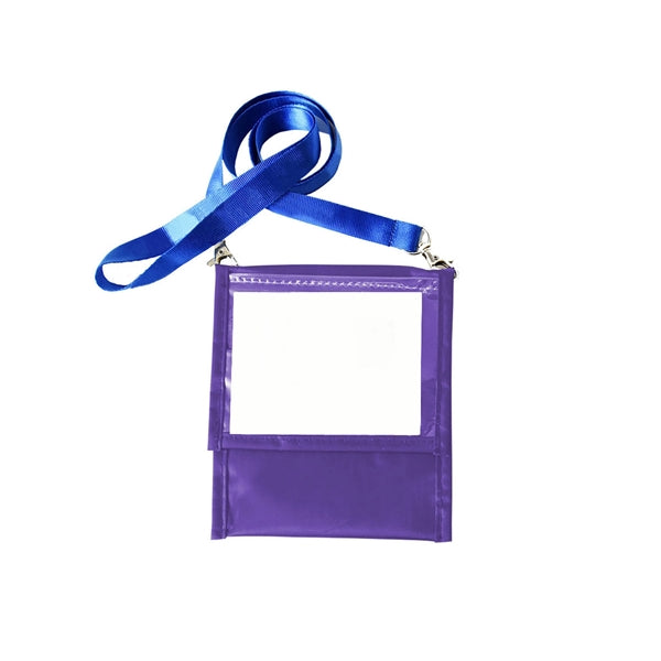 Front Flap Neck Wallet With Six Pocket