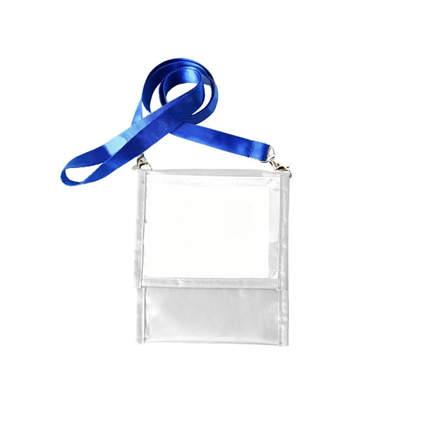 Two Tone Front Flap Neck Wallet With Six Pockets
