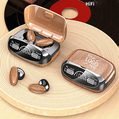Wood Grain Wireless Earphone