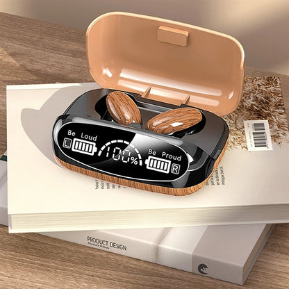 Wood Grain Wireless Earphone