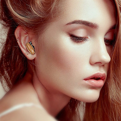 Wood Grain Wireless Earphone