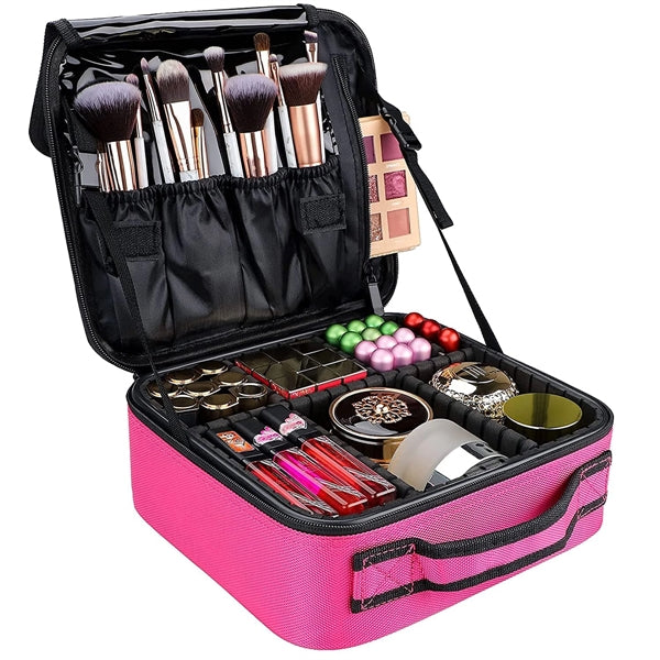 Portable Large Travel Professional Makeup Train Case