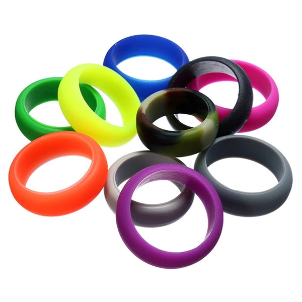 10 Packs Wedding Silicone Ring