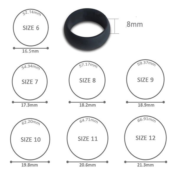 10 Packs Wedding Silicone Ring