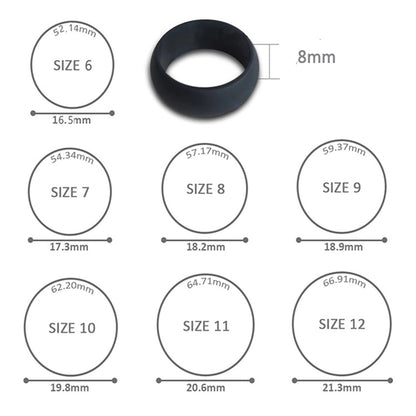 10 Packs Wedding Silicone Ring