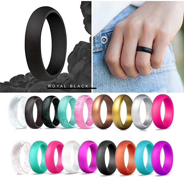 7 Packs Silicone Wedding Band