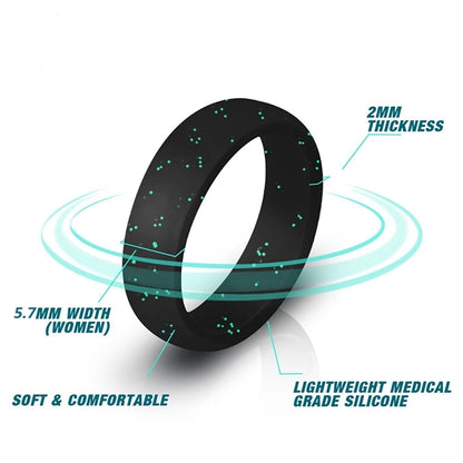 7 Packs Silicone Wedding Band