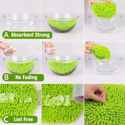 Microfiber Brush Mop For Car Wash