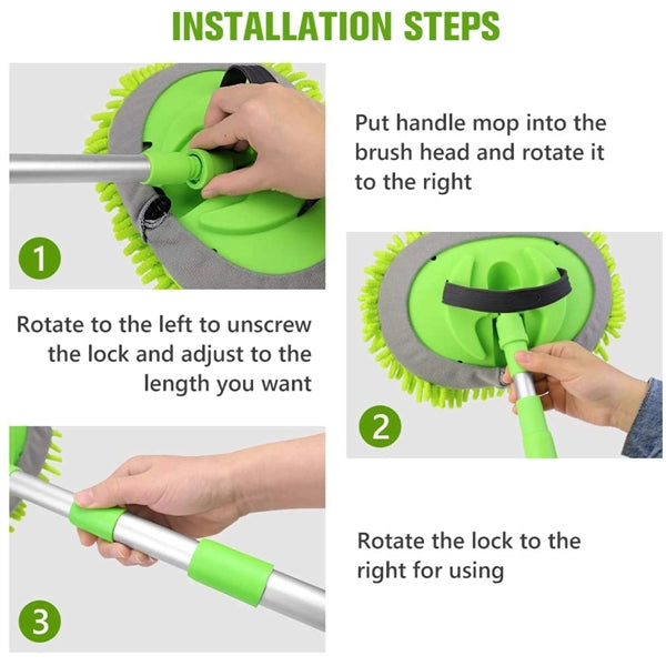 Microfiber Brush Mop For Car Wash