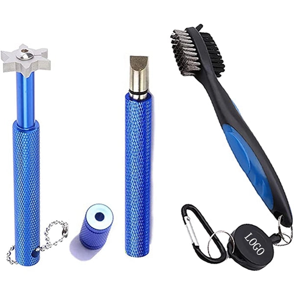 Golf Clean Tool Set Of 1 Brush 2 Groove Sharpeners