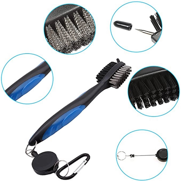 Golf Clean Tool Set Of 1 Brush 2 Groove Sharpeners