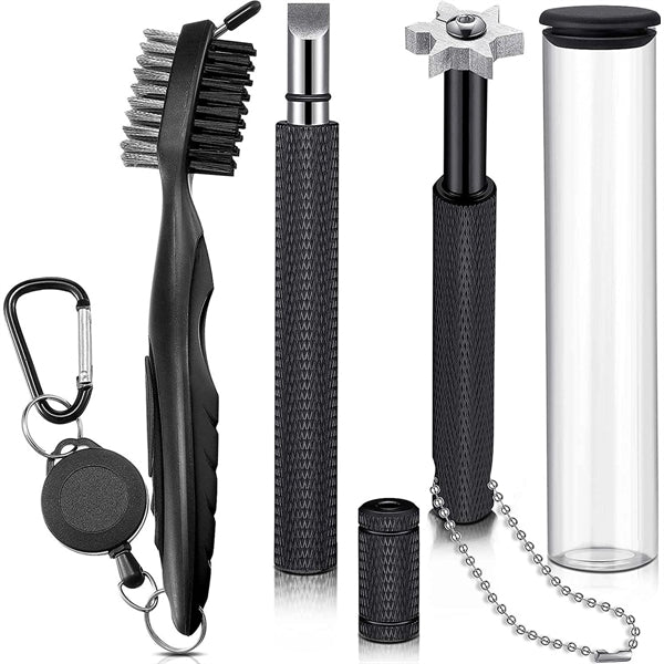 Golf Clean Tool Set Of 1 Brush 2 Groove Sharpeners