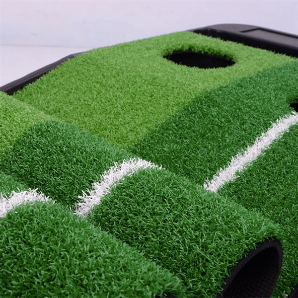 Golf Putting Green Mat With Auto Ball Return System