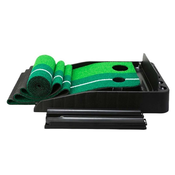 Golf Putting Green Mat With Auto Ball Return System