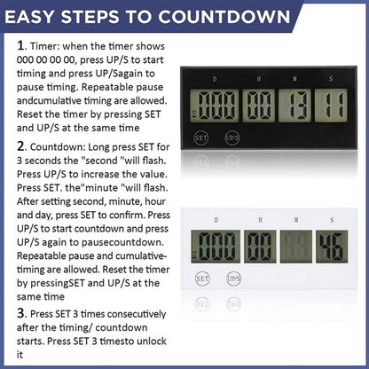 Led Countdown Clock Digital Timer