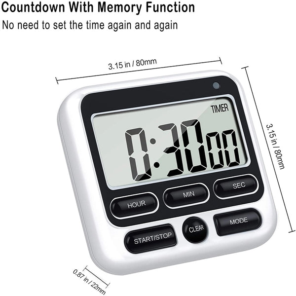 Led Countdown Digital Kitchen Timer