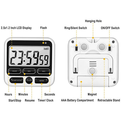 Led Countdown Digital Kitchen Timer