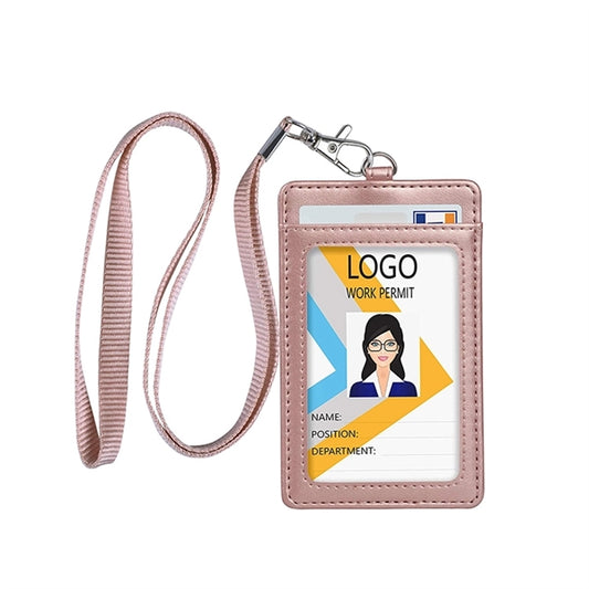 Leather ID Badge Holder