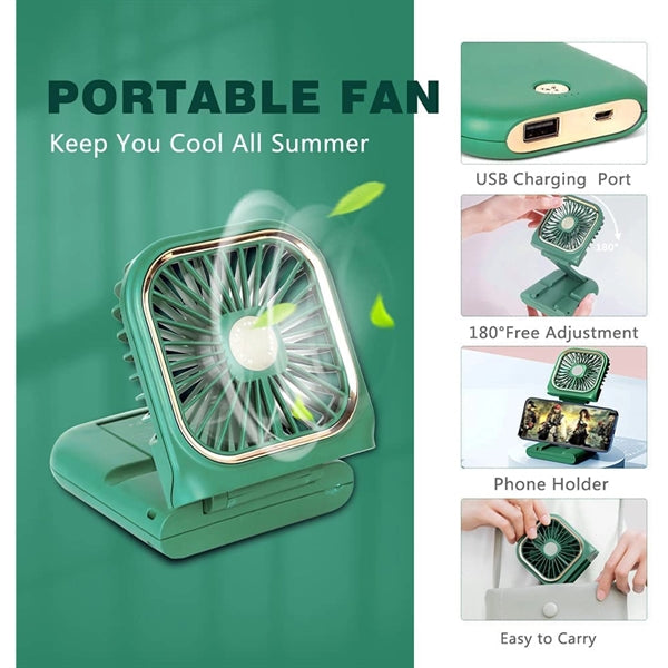 Portable Charger Fan Power Bank