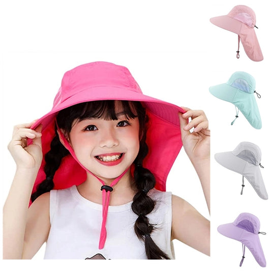 Wide Brim Sun Hat For Kids