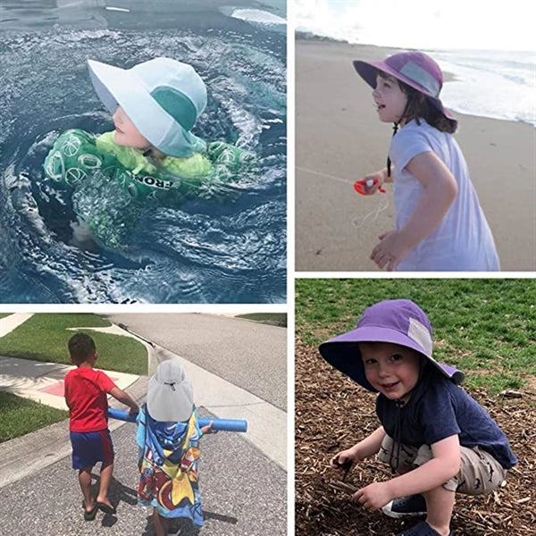 Wide Brim Sun Hat For Kids