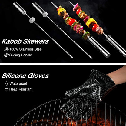 25Pcs Grilling Accessories Bbq Grill Tools Set