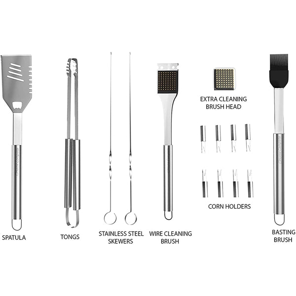 BBQ Accessories 16Pc Grill Set With Spatula
