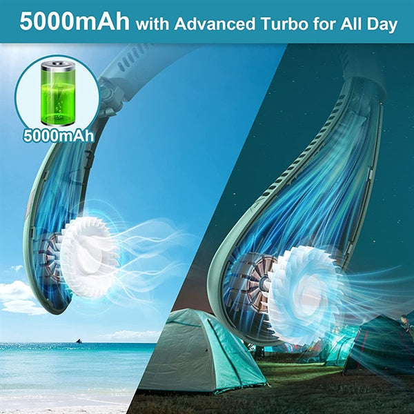 Foldable Leafless Neck Fan