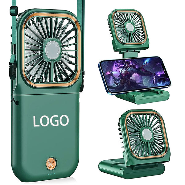 Portable Handheld Necklace Fan