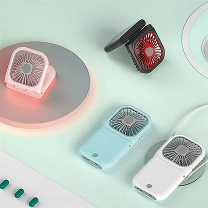 Portable Handheld Necklace Fan