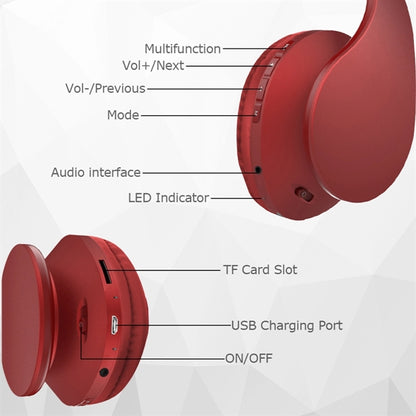 Foldable Wireless Bluetooth Headphones Over-Ear