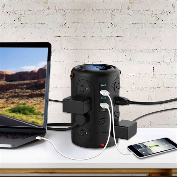Power Strip Tower Wireless Charger